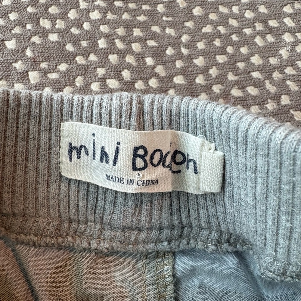 Mini boden camouflage cargoshorts size 4 elasticized waistbands drawstring cords - Picture 5 of 6